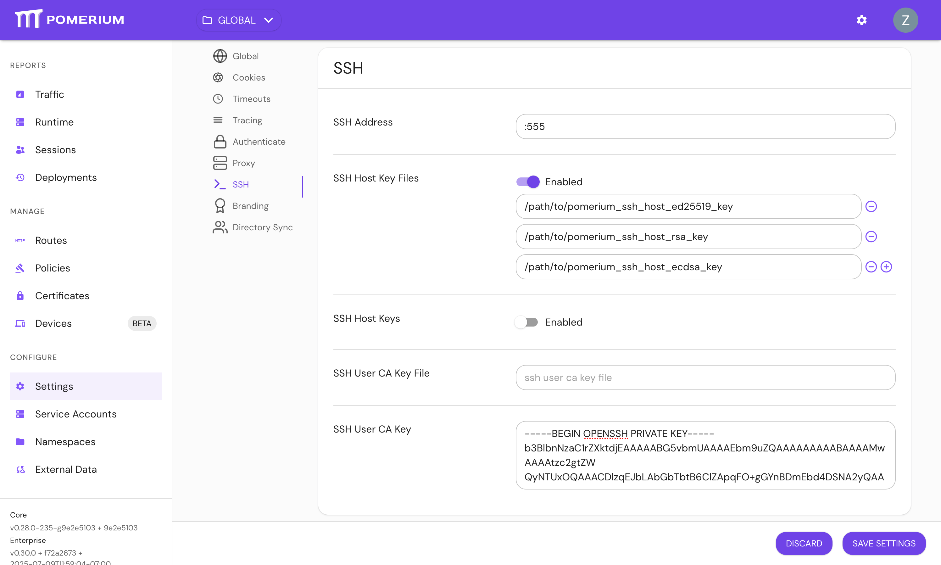 Enterprise Config